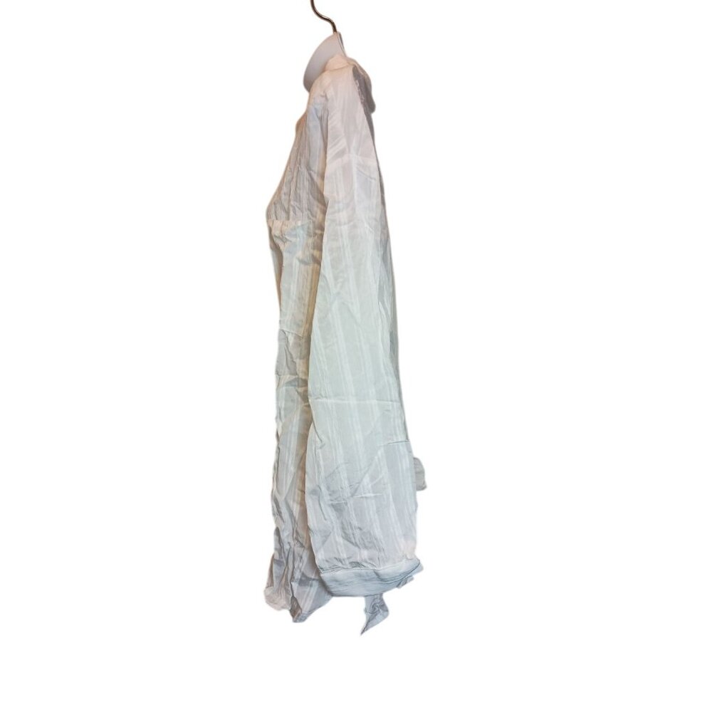 Siliteen Women's Button Down Shirts Long Sleeve Blouses W/Pocket Sz.2XL White - Picture 3 of 7